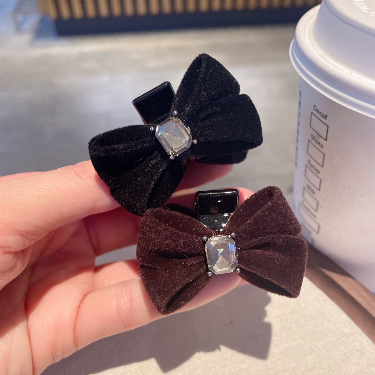 双面蝴蝶结小抓夹女儿童发夹小号侧边刘海发夹女童碎发卡夹子头饰