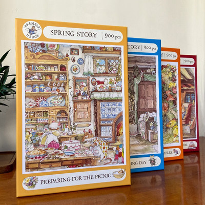 VOX野蔷薇村系列拼图解压治愈