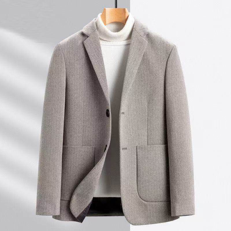 跨境西装外套男单色春秋新款单排扣休闲西服潮流时尚商务外套混批