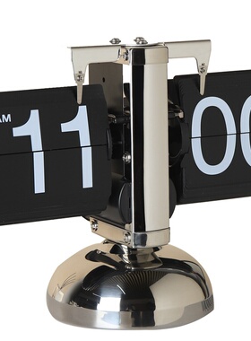 自动翻页时钟客厅电视柜家居装饰摆件简约小天平机械座钟节日礼品