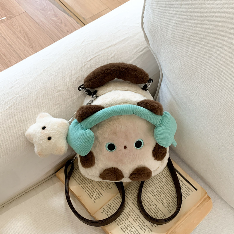 好看可爱毛绒迷你ins卡通包包女2026爆款流行百搭外出游玩双肩包,箱包皮具/热销女包/男包,双肩背包,淘宝优惠券,粉丝福利购,淘宝优惠卷