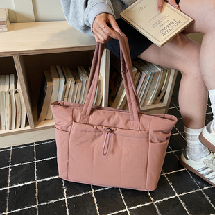 日系森系文艺风大容量布包休闲百搭托特包学生包单肩包女2026新款