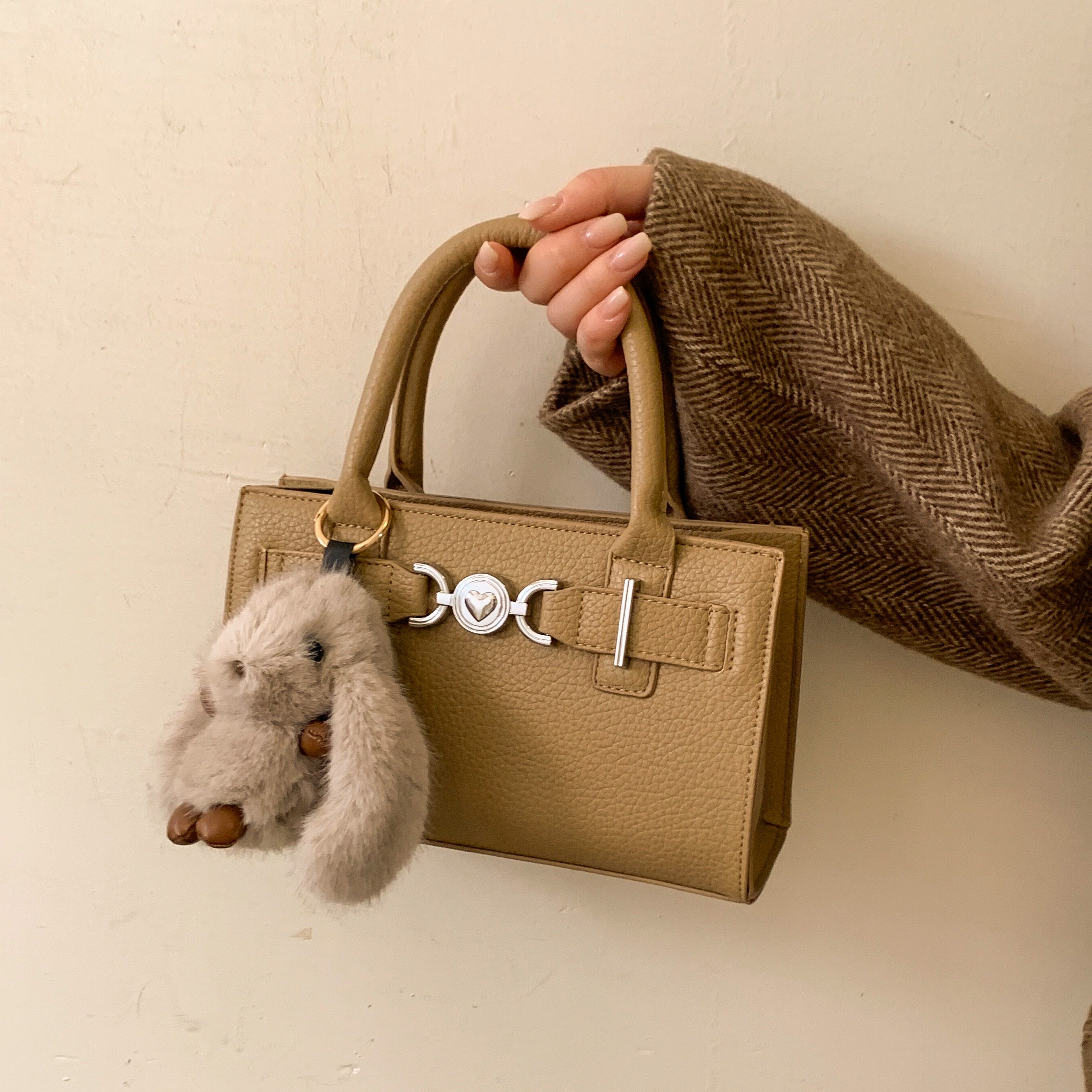 韩系高级感小方包女手提包