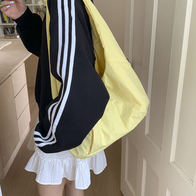 休闲布袋包女ins帆布包女单肩学生文艺日系韩国简约百搭大容量包