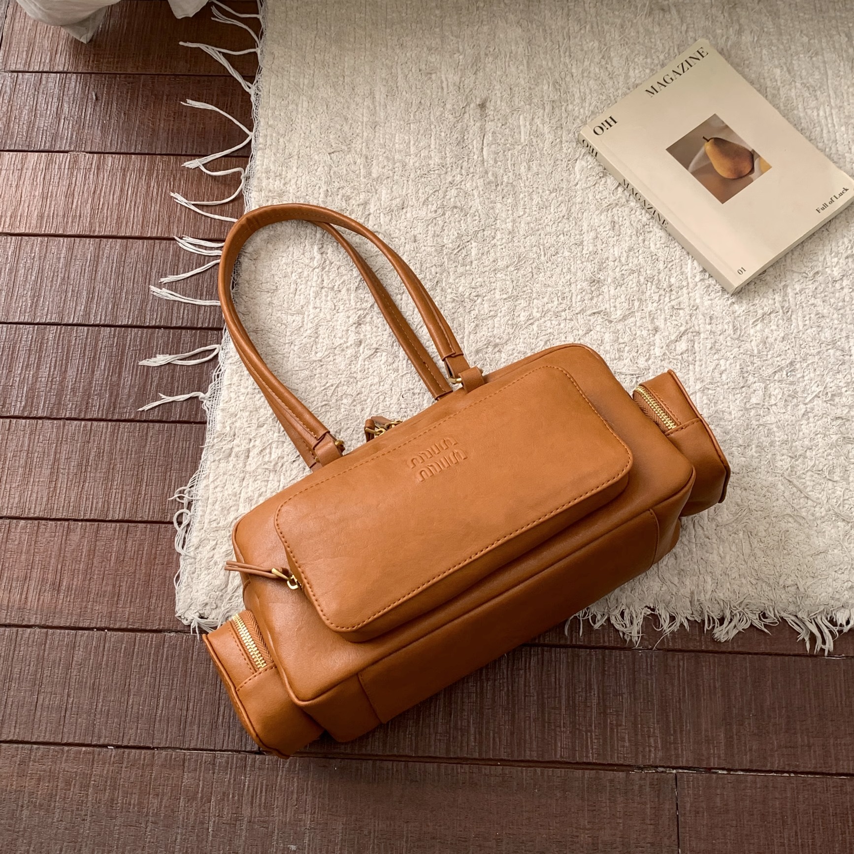 美拉德机车风大容量多口袋保龄球