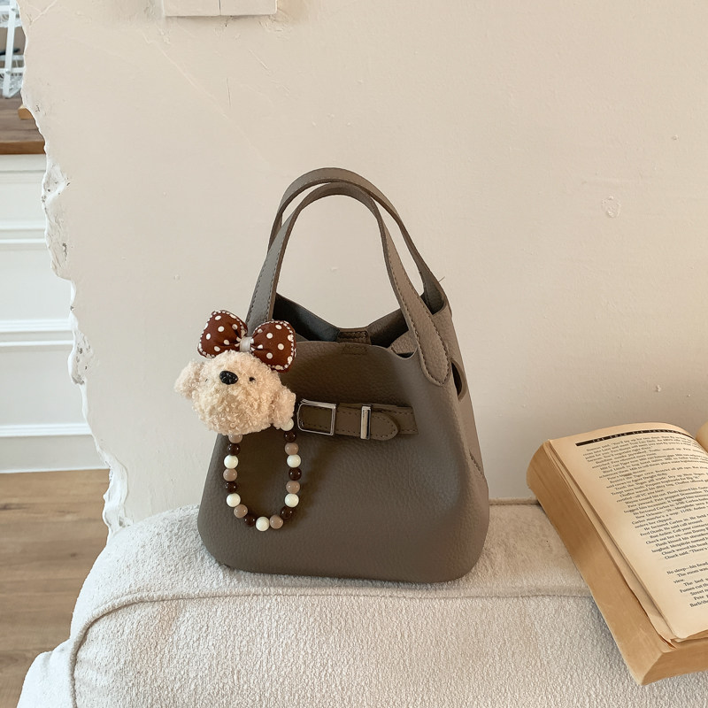 高级感小众设计百搭菜篮子水桶包女爆款时尚简约荔枝纹单肩手提包,箱包皮具/热销女包/男包,水桶包,淘宝优惠券,粉丝福利购,淘宝优惠卷