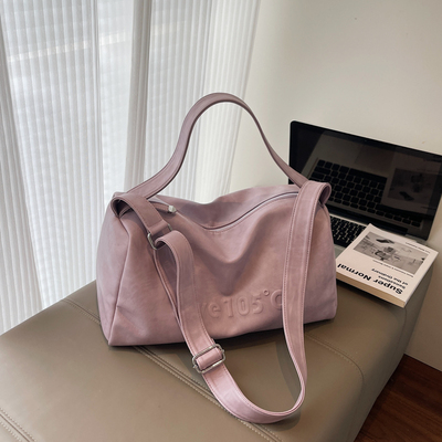 港风复古大容量短途旅行手提包