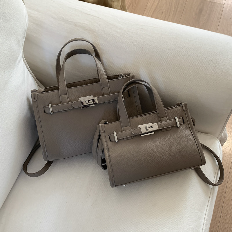 韩版高级感大容量荔枝纹托特包新款小众简约早八上班通勤手提包女,箱包皮具/热销女包/男包,通用款女包,淘宝优惠券,粉丝福利购,淘宝优惠卷