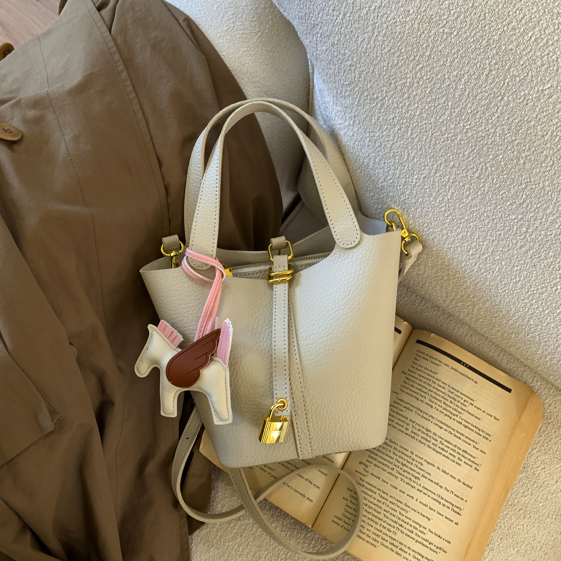 高级感小众菜篮子水桶包