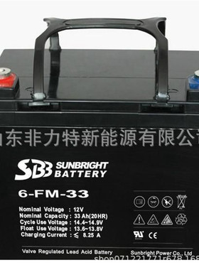 SBB蓄电池6-FM-33 12V33AH UPS电源 应急电源配套