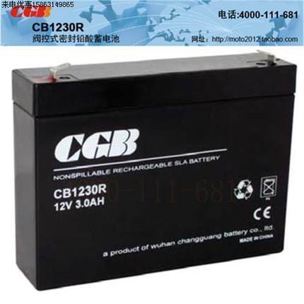 武汉长光蓄电池CB1230R/UPS电源12V3AH精密仪器通讯电源
