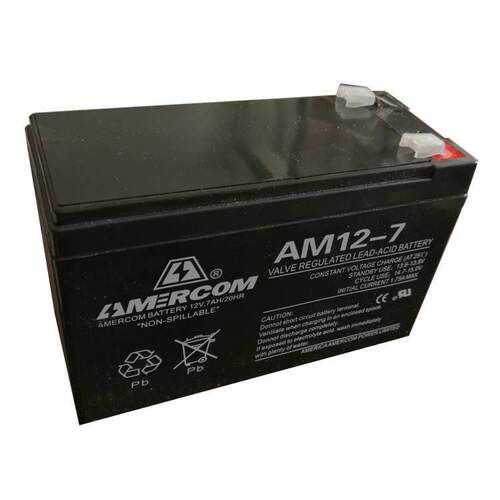 艾默科蓄电池AM12-7 12V7AH消防照明 机房UPS电源配套 EPS直流屏