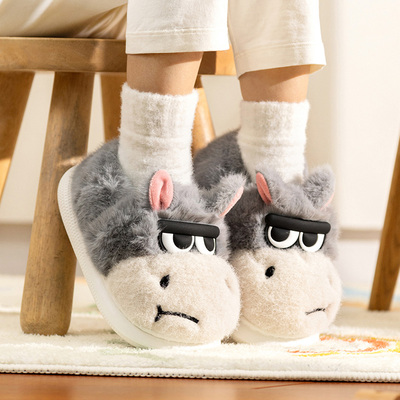 儿童棉拖鞋男童秋冬季1岁2室内包跟幼儿家居宝宝女孩小孩棉鞋