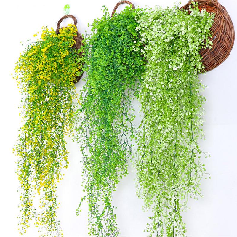 仿真花藤条花藤假花绢花金钟柳壁挂客厅空调管道墙面装饰室内植物