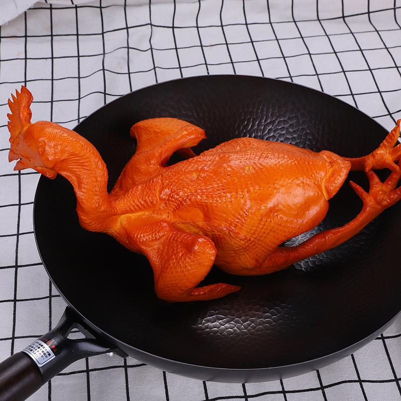 仿真食物模型 白切鸡盐焗鸡假肉食模型橱窗挂件家居装饰道具烧鸡