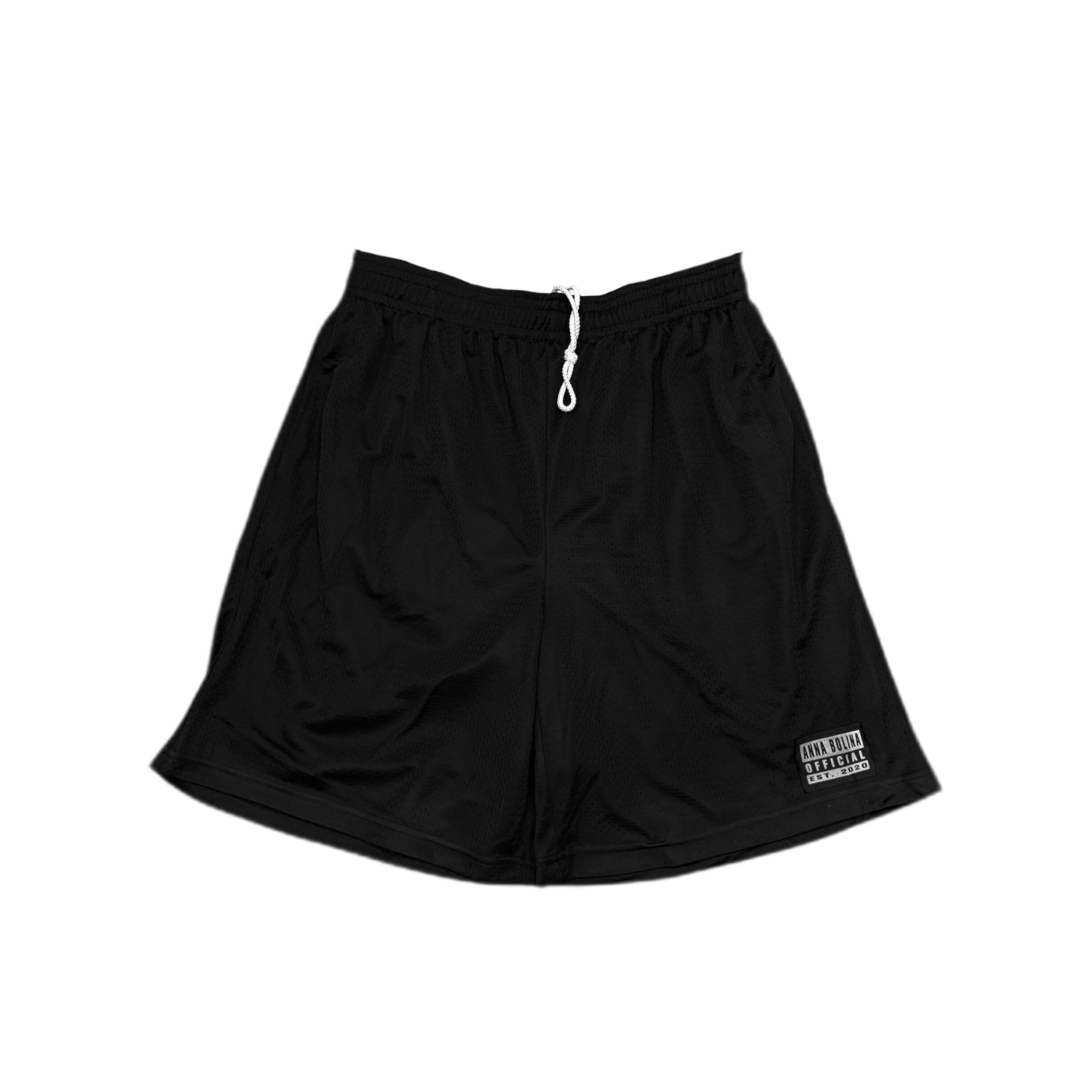 thumbnail for Opium Annabolina YVL style monogram logo print mesh eyewear pants loose athleisure shorts
