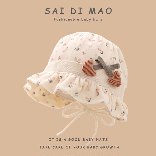 3-12个月女宝公主帽秋冬护耳防风