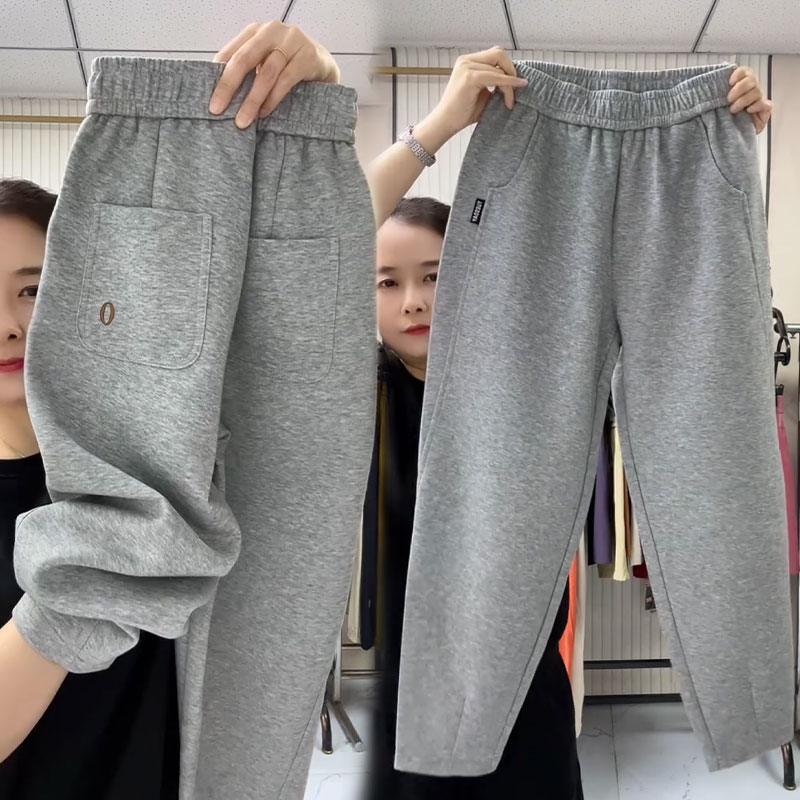 高腰运动休闲九分裤百搭女裤
