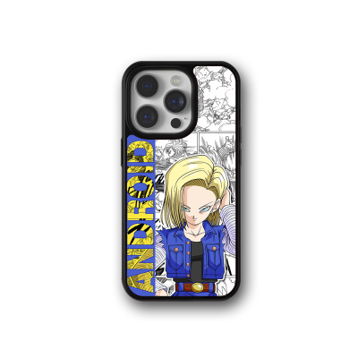 七龙珠动漫酷飒人造人18号iPhone17promax/16plus手机壳适用苹果15pro/14/13防摔保护套潮