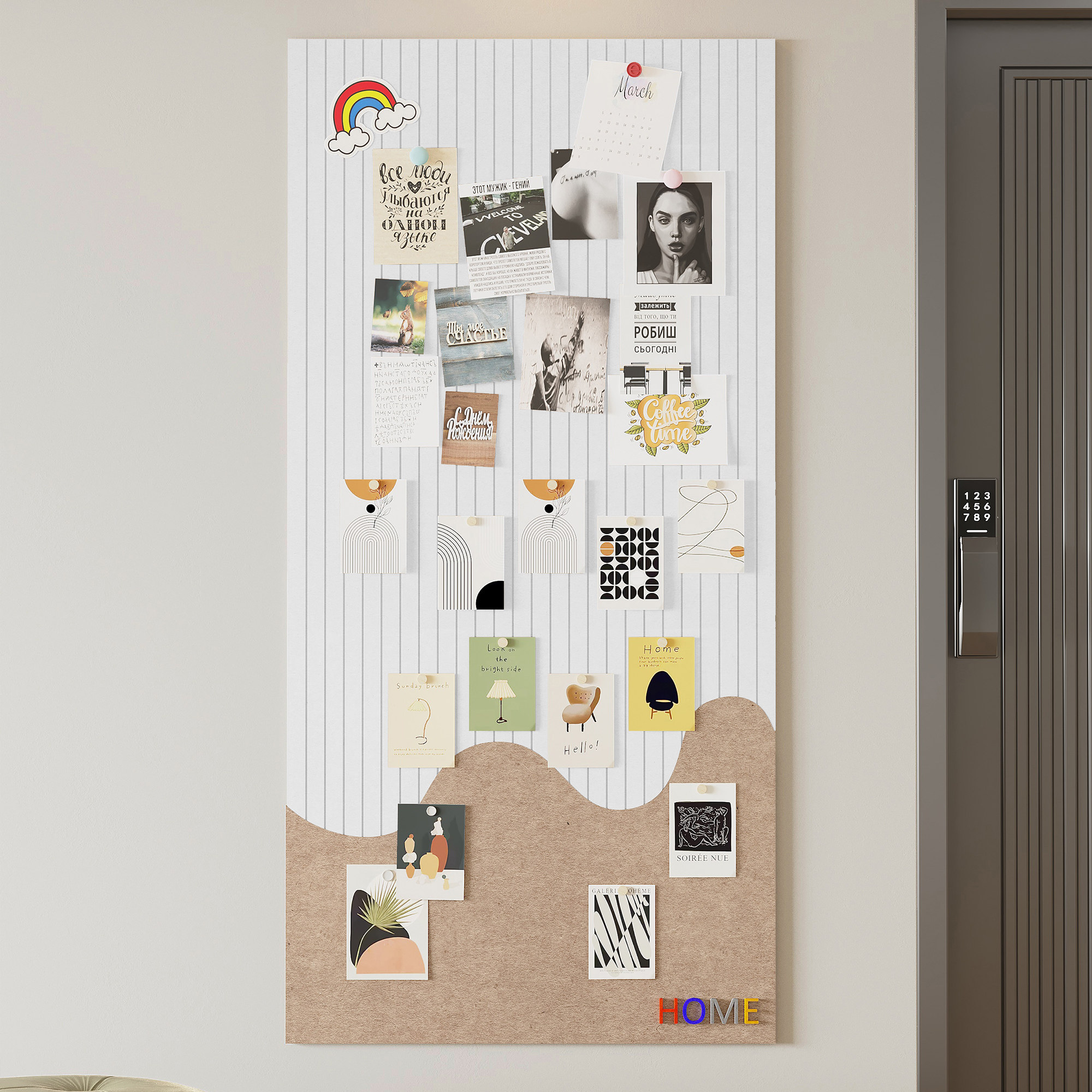 毛毡板照片墙背景板相片框展示羊毛毡版墙贴软木板愿景墙面装饰