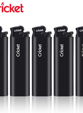 官方正品进口cricket草蜢打火机黑色磨砂砂轮一次性广告高档定制