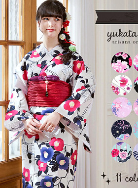 日本和服浴衣女传统款式高级纯棉质地日本旅游写真和服浴衣YUKATA