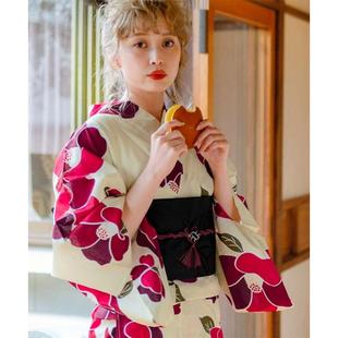 纯棉传统正装 日本和服浴衣女 日系拍照花火大会旅游和服 包邮