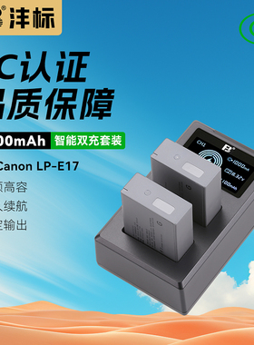 沣标LP-E17电池R50V V1佳能EOS R100 R8 R10 200D二代M6/3/5相机850D RP 750D 760D 800D 77D单反微单充电器