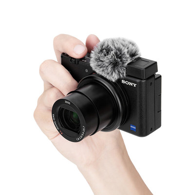 JJC麦克风防风适用索尼ZVE10II二代ZV1M2相机ZVE1/1F冷靴套热靴盖