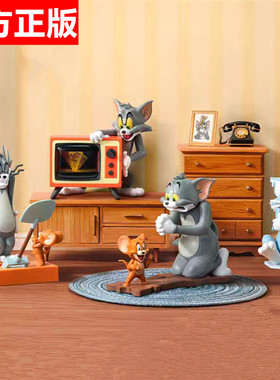 52TOYS猫和老鼠TOM and JERRY难舍难分系列盲盒手办发条可动公仔