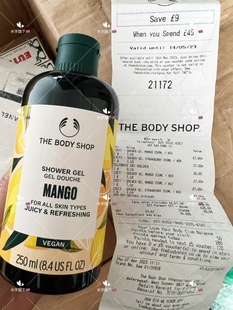 包邮 body 沐浴胶 新版 the 芒果保湿 沐浴露250ML shop美体小铺tbs