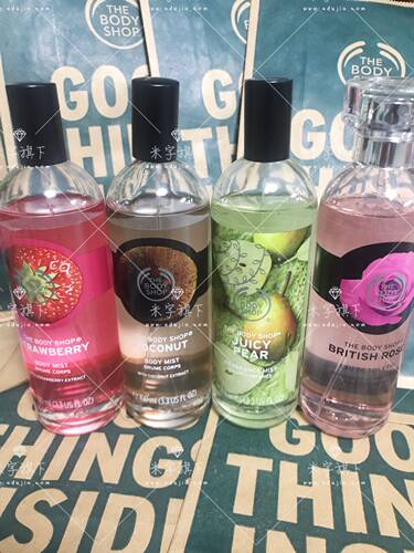 thebodyshop玫瑰香水身体喷雾