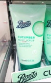 特价 温和去角质死皮深层清洁 英国Boots小黄瓜面部磨砂膏150ml
