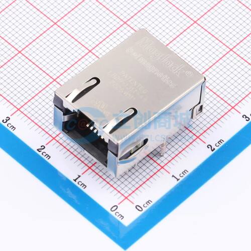 以太网连接器(RJ45 RJ11) L829-1J1T-43 插件 弯插带LED电子元件B