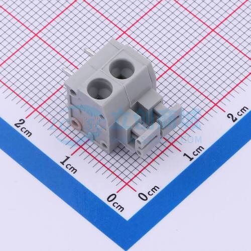 弹簧式接线端子 DB260-5.0-2P-GY 插件,P=5mm 2P 1x2P电子元件BOM