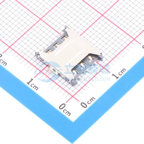 SIM卡连接器 LAIL-SIM07-T1.35-B SMD 拔插式电子元件BOM可配单
