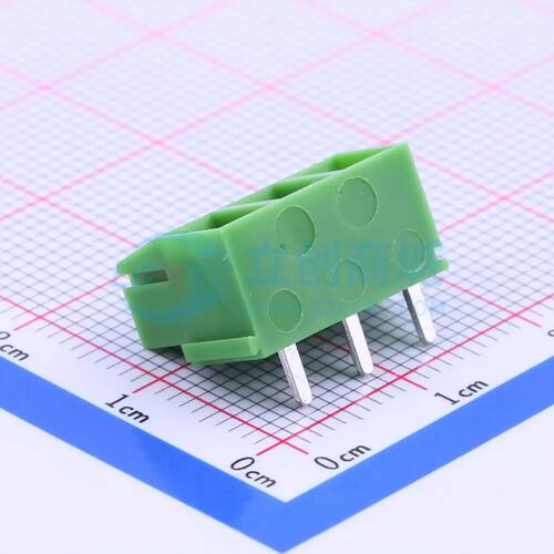 螺钉式接线端子 PA002-3P 弯插,P=5mm 1x3P电子元件BOM可配单