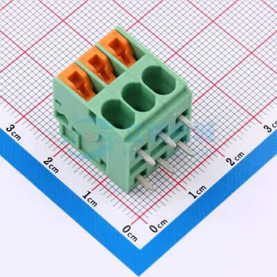 弹簧式接线端子 1017504 插件,P=5.08mm 3P 1x3P电子元件BOM可配