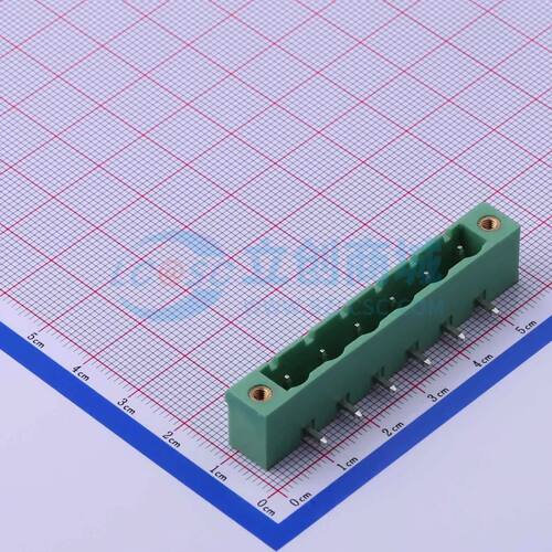 插拔式接线端子 DB2ERM-7.62-6P-GN 弯插,P=7.62mm 1x6P电子元件B
