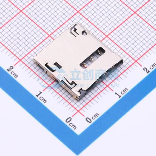 SIM卡连接器 5001B-SIM180-136 SMD 自弹式电子元件BOM可配单
