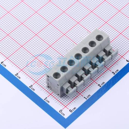 弹簧式接线端子 MX235-5.0-07P-GY01-Cu-A 插件,P=5mm 1x7P电子元