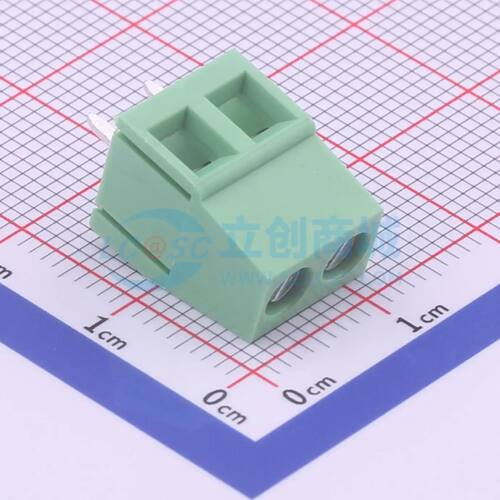 螺钉式接线端子 WJ128V-5.0-02P-14-00A 插件,P=5mm 1x2P电子元件
