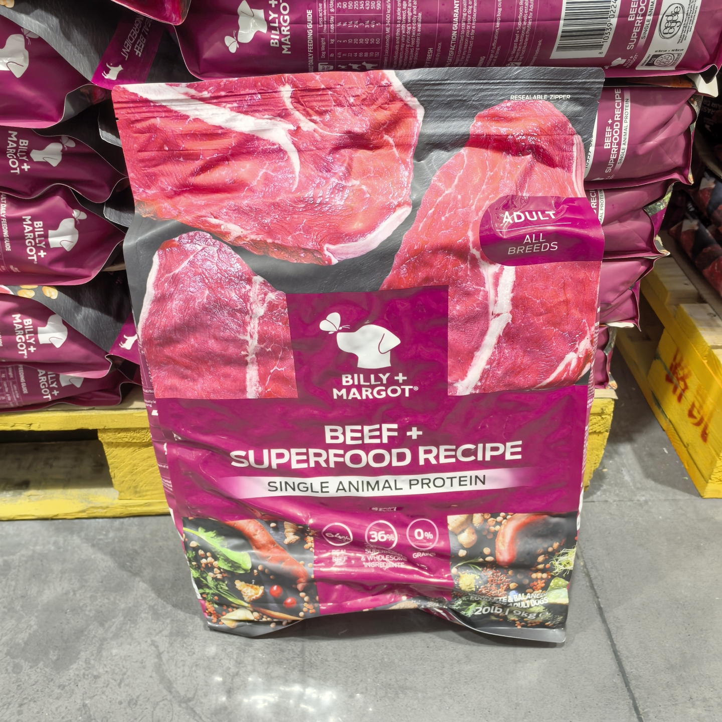 山姆代购比利玛格牛肉配方成犬粮9kg澳大利亚进口狗粮大型小型食