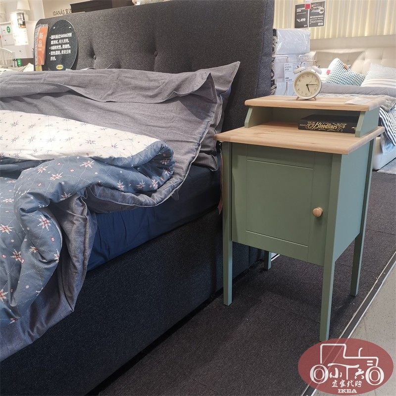 宜家OLDERDALEN欧德达伦床头桌简约现代北欧置物架小柜子国内代购