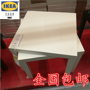 成都宜家拉克边桌小方桌简约小木桌茶几小餐桌迷你简易国内代购