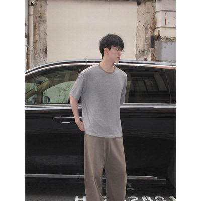 SDR奶油天丝羊毛裸感宽松T恤