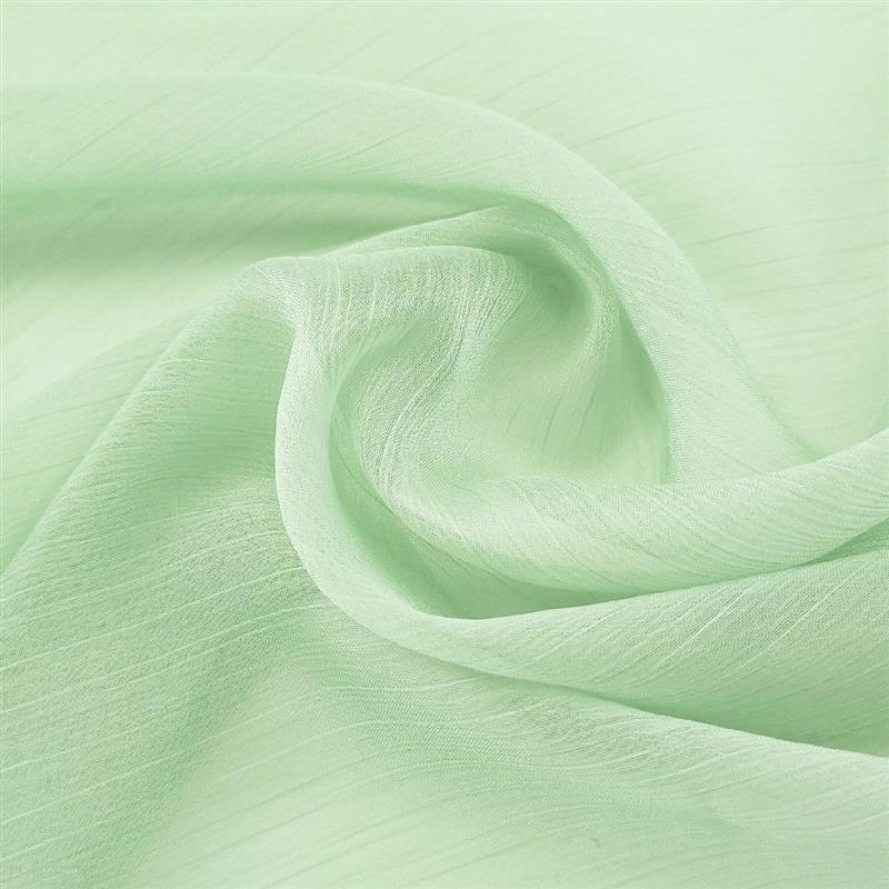 30D真丝皱雪纺皱面料 雪纺绉条纹天丝皱连衣裙汉服布料 雪纺爆款