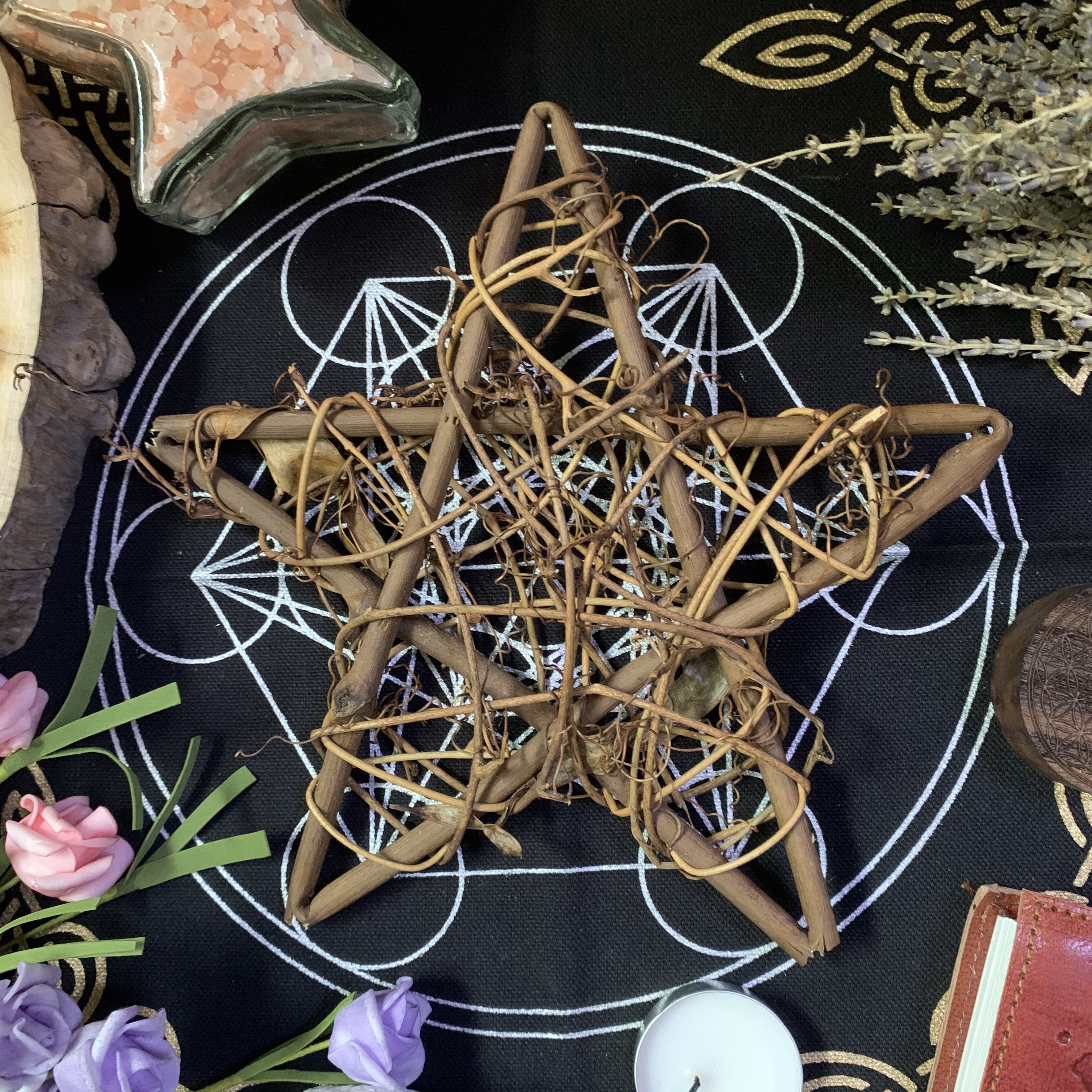 藤编五芒星   摆件 装饰品