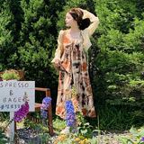 不断货吊带长裙连衣裙2C525-Q298-P95-K148，女装连衣裙，柒柒家