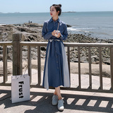 主推款大货已出拼色长款连衣裙法式长裙087-Q119-P115-K168，女装连衣裙，柒柒家